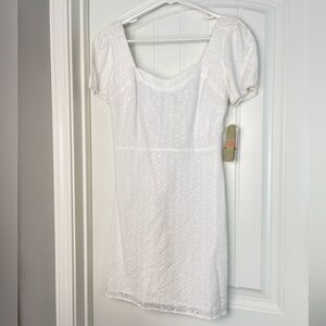 Gianni Bini Cotton Lace Mini Dress